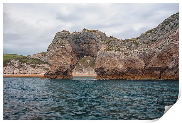  Durdle Door from the sea.  Print by Mark Godden