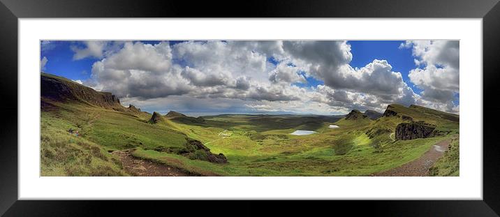 Quiraing and Trotternish - Panorama Framed Mounted Print by Maria Gaellman