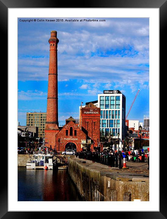 Pumphouse, Albert Dock Framed Mounted Print by Colin Keown