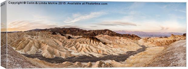 Early Morning at Zabriskie Point Canvas Print by Colin & Linda McKie