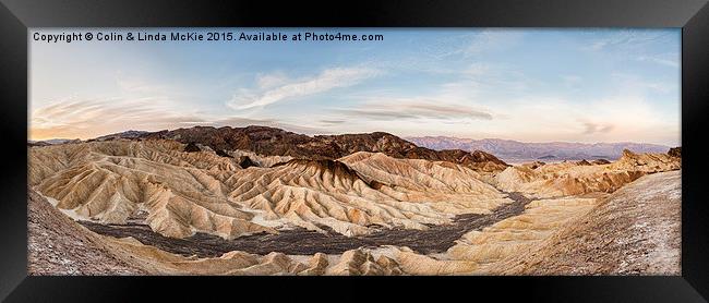 Early Morning at Zabriskie Point Framed Print by Colin & Linda McKie