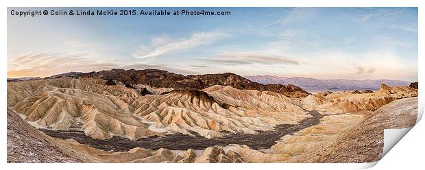 Early Morning at Zabriskie Point Print by Colin & Linda McKie