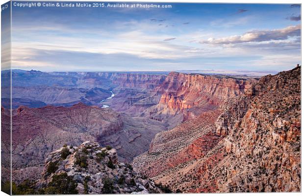 Grand Canyon Sunset Canvas Print by Colin & Linda McKie