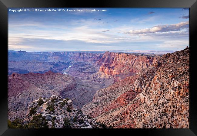 Grand Canyon Sunset Framed Print by Colin & Linda McKie