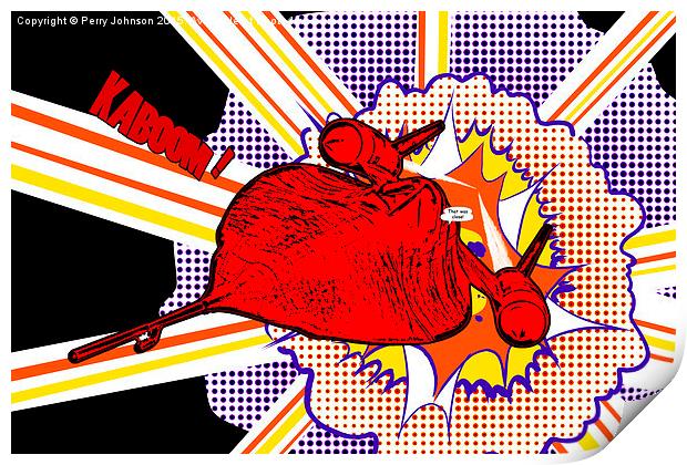  KABOOM! Print by Perry Johnson