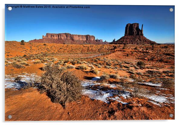 Monument Valley View Acrylic by Matthew Bates
