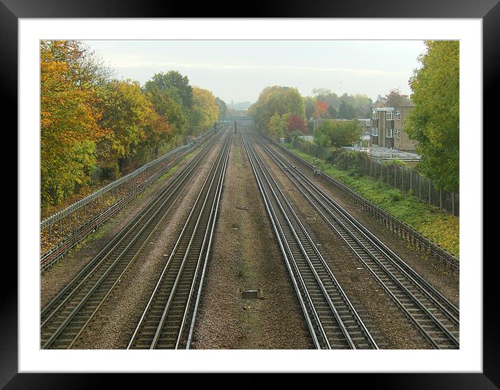 Off the rails Framed Mounted Print by Chris Day