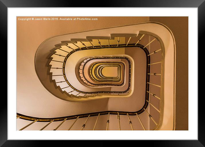 Spiral staircase Framed Mounted Print by Jason Wells