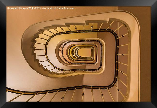 Spiral staircase Framed Print by Jason Wells