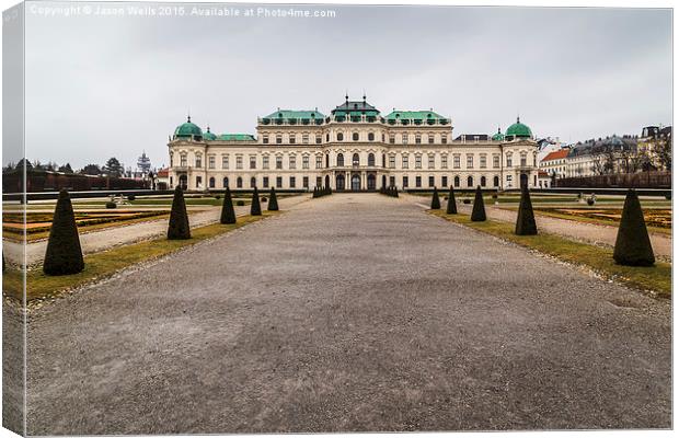 Perfect symmetry in the grounds of of Belvedere Pa Canvas Print by Jason Wells