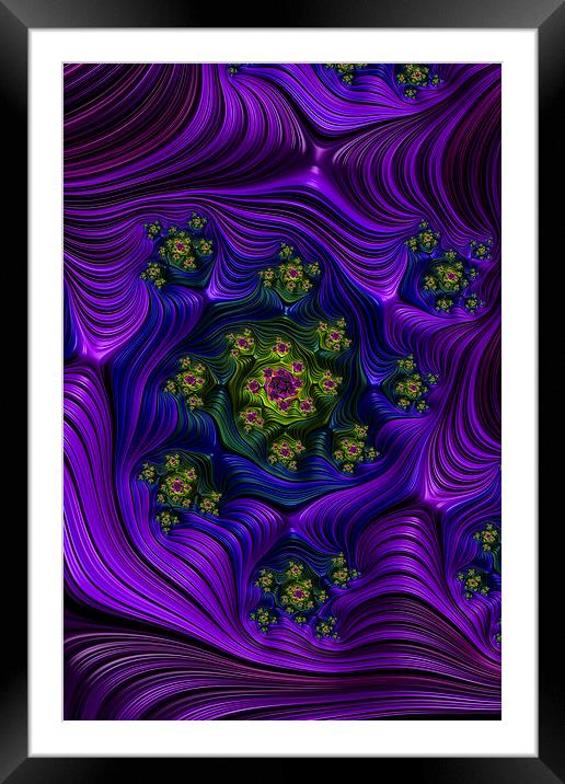Purple Well Framed Mounted Print by Steve Purnell