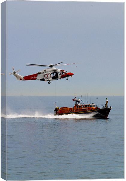Coastguard Rescue Canvas Print by Eddie Howland