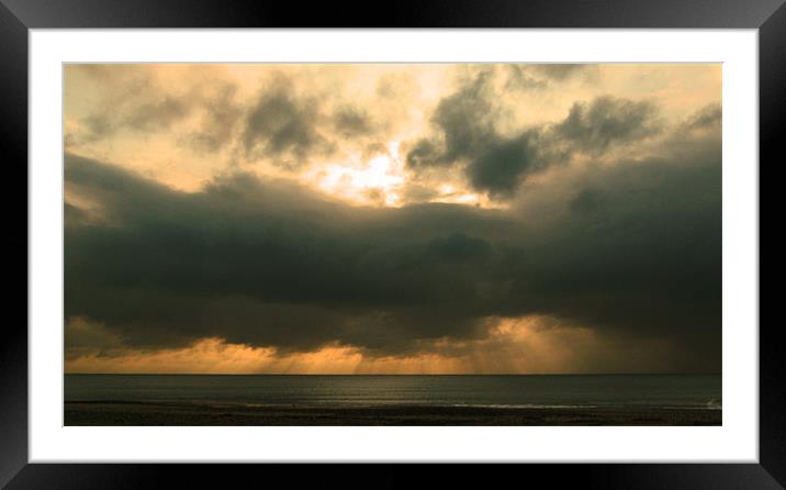 Storm Brewing Framed Mounted Print by Chris Day
