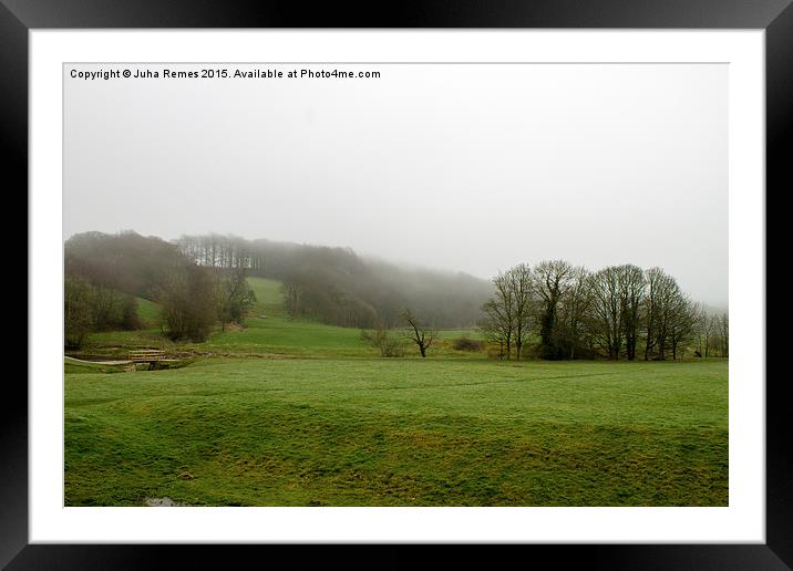 Misty Scenery in Wharfedale Framed Mounted Print by Juha Remes