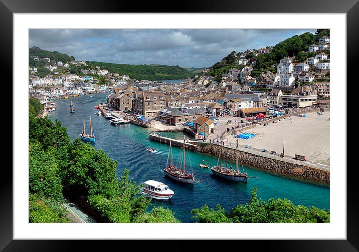 Busy day on the River Looe in Cornwall Framed Mounted Print by Rosie Spooner