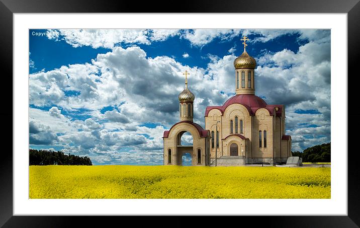  Russian orthodox church Framed Mounted Print by Sacha Hayward
