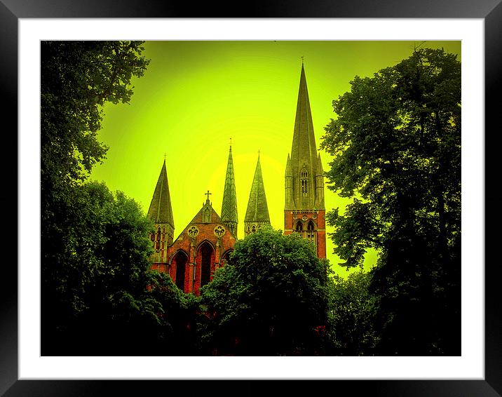 St Augustine Church  Framed Mounted Print by Agron Hoxha