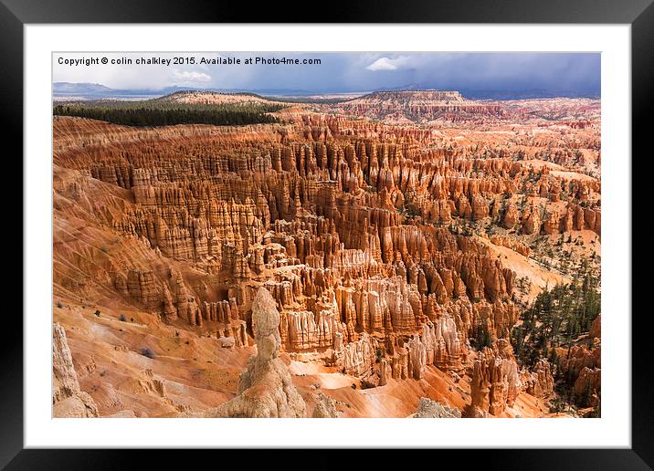  Bryce Canyon Park Hoodoos Framed Mounted Print by colin chalkley
