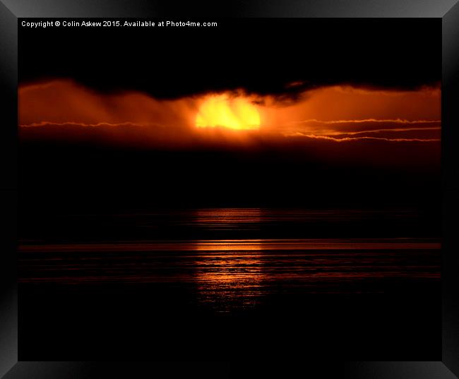  Sun Shower Framed Print by Colin Askew