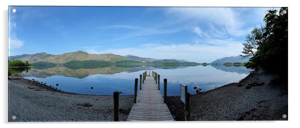  Derwent water panorama Acrylic by Tony Bates