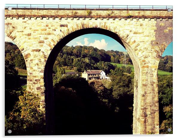 marple viaduct Acrylic by neil chapman