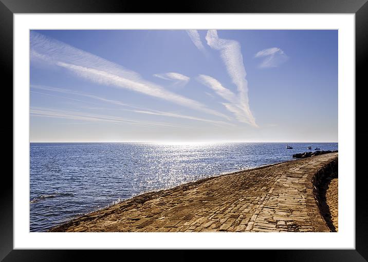 Cullercoats Pier Framed Mounted Print by Naylor's Photography