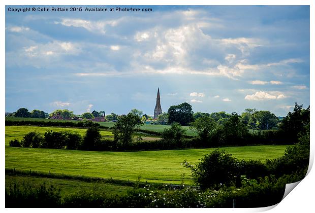  Walcot village Lincolnshire Print by Colin Brittain