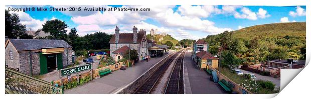  Corfe Castle Station Print by Mike Streeter