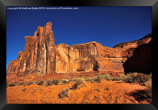 Monument Valley Buttes Framed Print by Matthew Bates