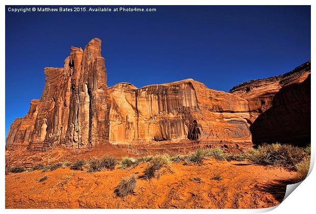 Monument Valley Buttes Print by Matthew Bates