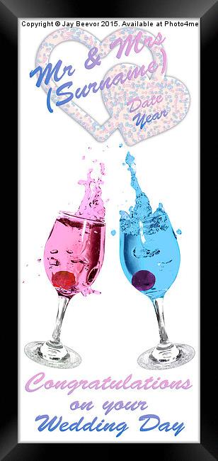  Congratulations Colour Splash Framed Print by Jay Beevor