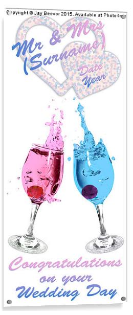  Congratulations Colour Splash Acrylic by Jay Beevor