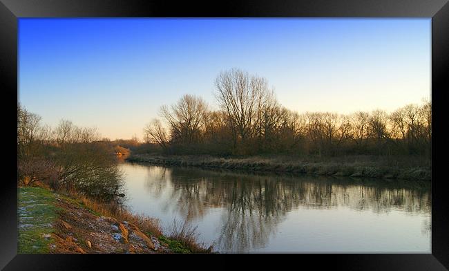Along the river bank Framed Print by Pete Holloway
