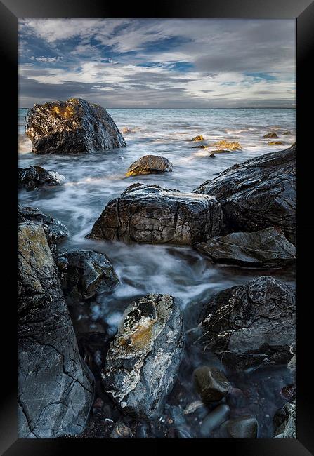  Lendalfoot seascape Framed Print by John Boyle