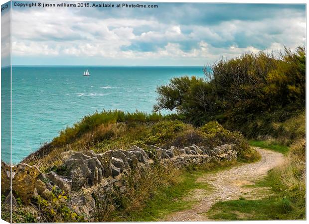  Durlston Country Park View Canvas Print by Jason Williams