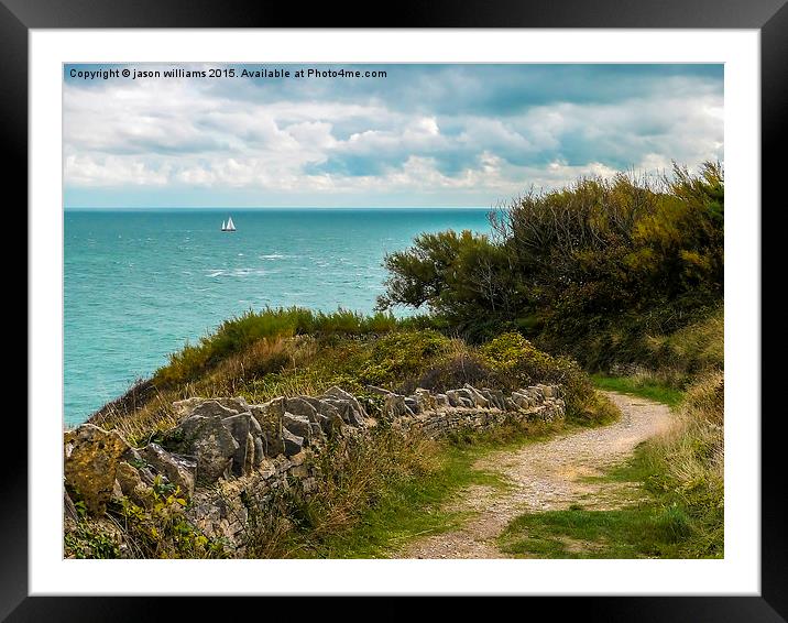  Durlston Country Park View Framed Mounted Print by Jason Williams