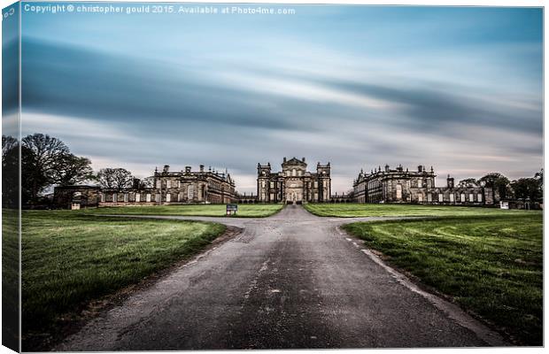 seaton delaval hall Canvas Print by christopher gould