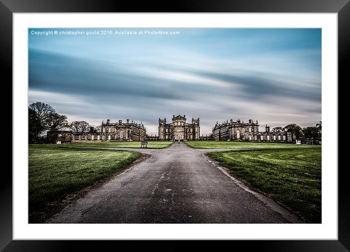  seaton delaval hall Framed Mounted Print by christopher gould
