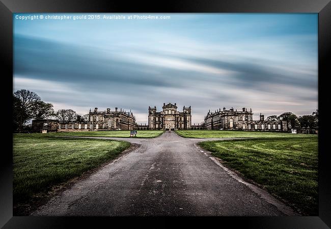  seaton delaval hall Framed Print by christopher gould