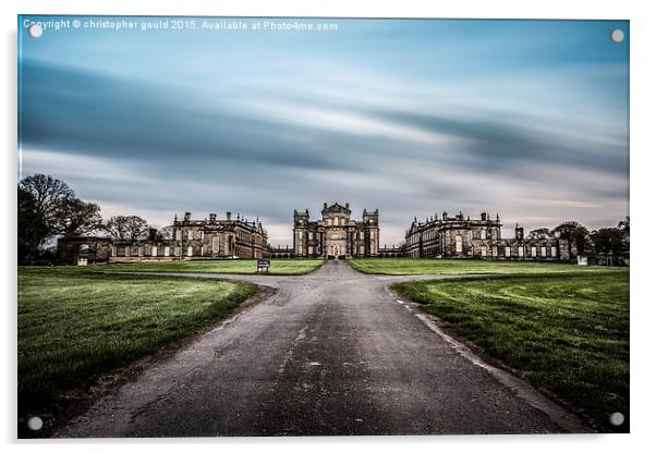  seaton delaval hall Acrylic by christopher gould