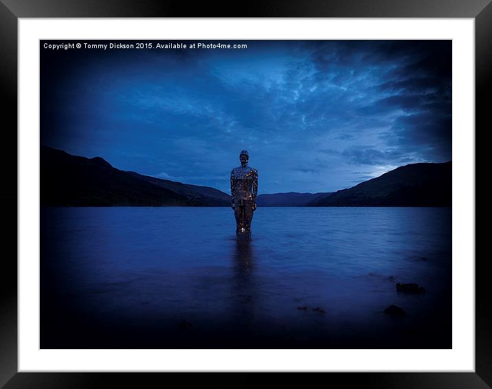  Mirror Man at Loch Earn, Scotland. Framed Mounted Print by Tommy Dickson