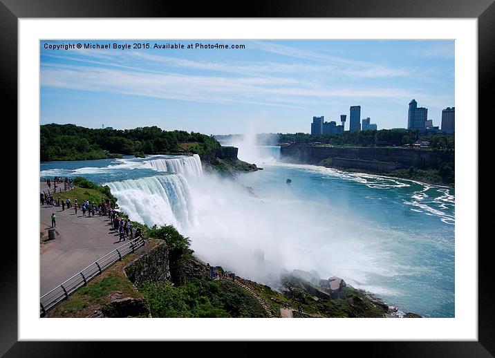  Niagara Falls Framed Mounted Print by Michael Boyle