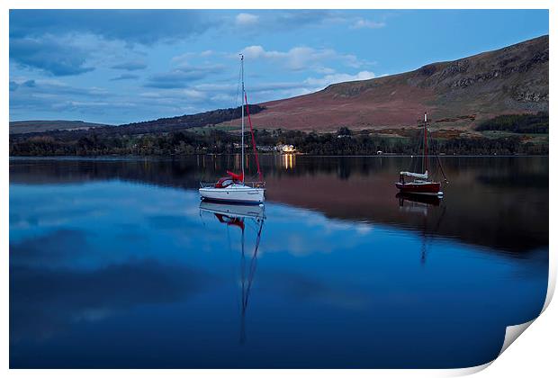 Ullswater at Night Print by Roger Green