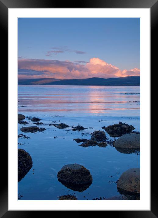 Sunset at Imachar, Isle of Arran Framed Mounted Print by David Ross