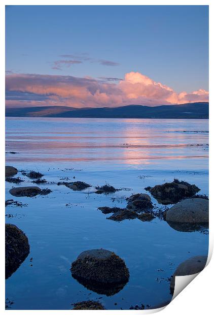 Sunset at Imachar, Isle of Arran Print by David Ross