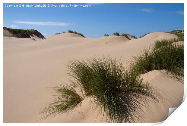 Sand dunes at Formby Print by Graham Light