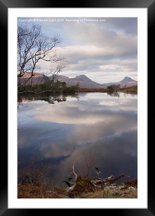  Reflections across the Loch Framed Mounted Print by Graham Light