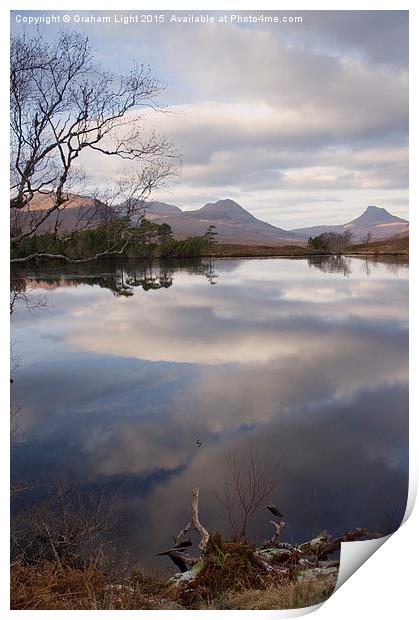  Reflections across the Loch Print by Graham Light