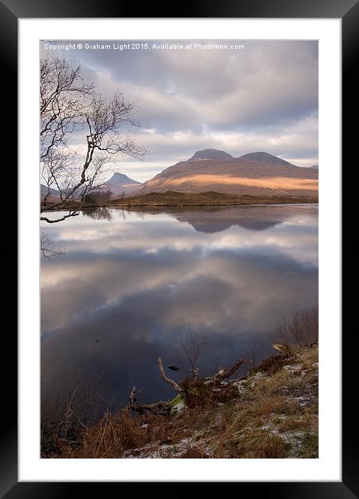 Reflections across the Loch Framed Mounted Print by Graham Light