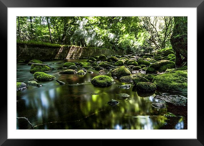 Chew Brook, Greenfield Framed Mounted Print by Jeni Harney